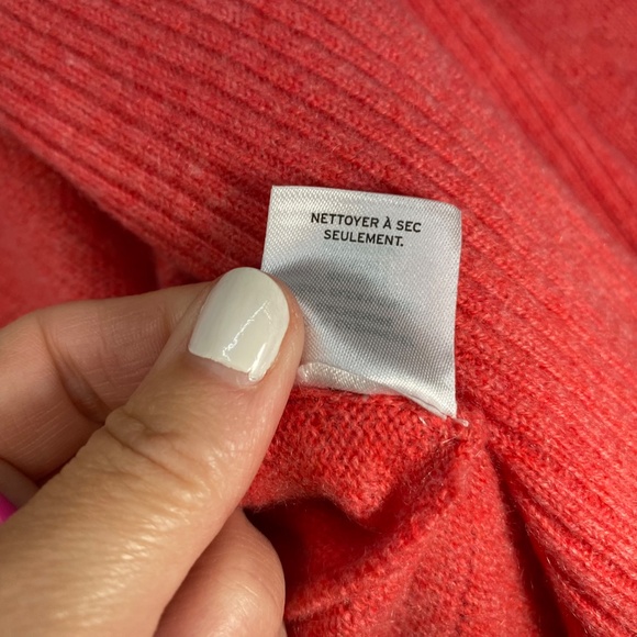 Nordstrom Signature Womens S Pink 100% Cashmere Open Front Cardigan Sweater - Picture 7 of 16